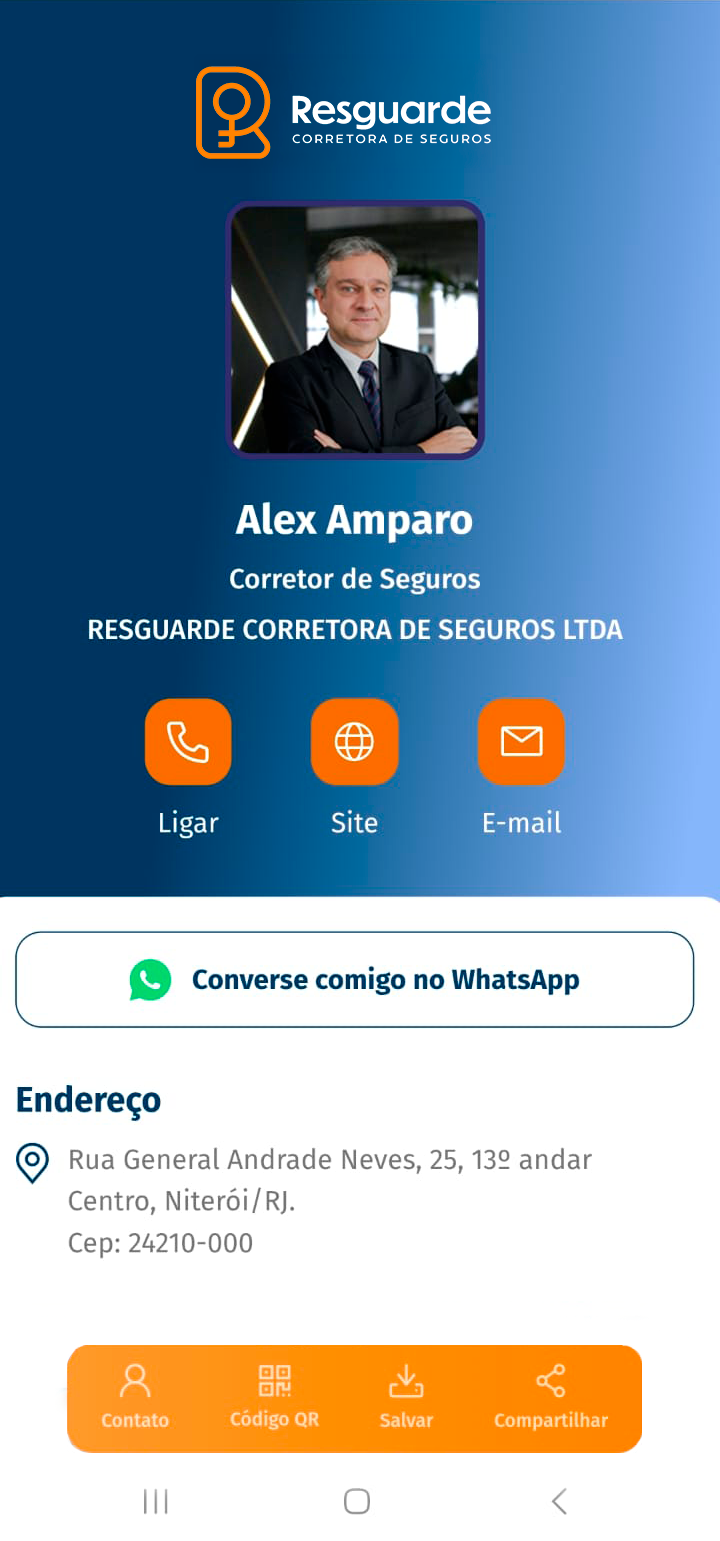 Mockup Cartão Digital Rapportech